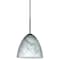Besa Lighting Vila Cord Pendant, Marble Grigio, Bronze Finish, 1x9W LED 1JT-4470MG-LED-BR - alternate 1